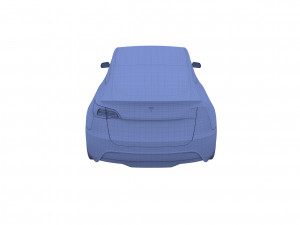 tesla model y red 3D Model