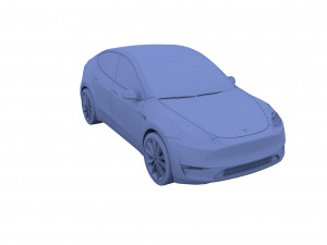 tesla model y red 3D Model