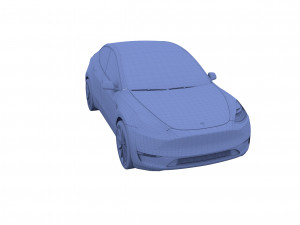 tesla model y midnight silver 3D Model