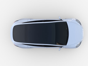 tesla model y white 3Dモデル