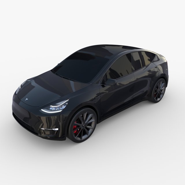 tesla model y black Modello 3D .c4d .max .obj .3ds .fbx .stl .blend 