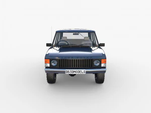 Range Rover Classic с салоном с правым рулем 3D Модель
