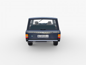 range rover classic with interior rhd 3D Model
