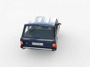 range rover classic with interior rhd 3D Model