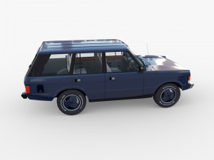 range rover classic with interior rhd 3D Model