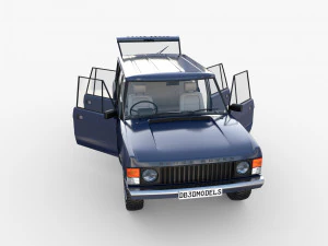 Range Rover Classic с салоном с правым рулем 3D Модель