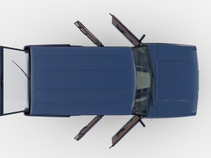 range rover classic with interior rhd 3D Model