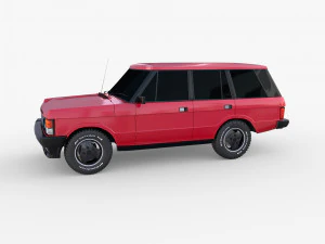 Range Rover Classic с правым рулем v2 3D Модель