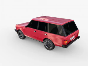 Range Rover Classic с правым рулем v2 3D Модель