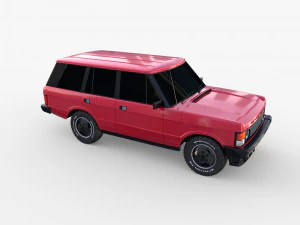 Range Rover Classic с правым рулем v2 3D Модель