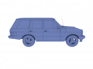 Range Rover Classic с правым рулем v2 3D Модель