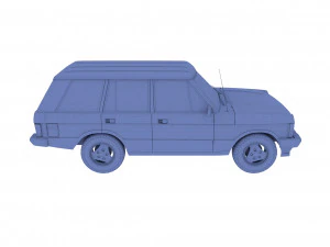 Range Rover Classic с правым рулем v2 3D Модель