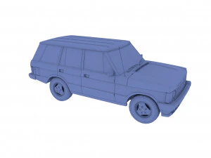 Range Rover Classic с правым рулем v2 3D Модель