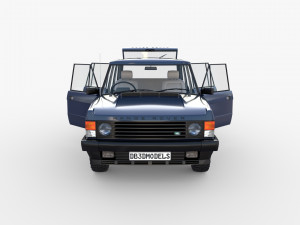 range rover classic with interior rhd v2 3D Model