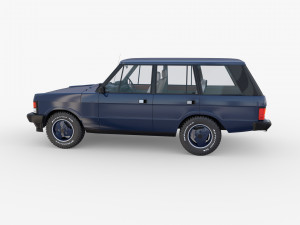 range rover classic with interior rhd v2 3D मॉडल