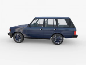 range rover classic with interior rhd v2 3D Model