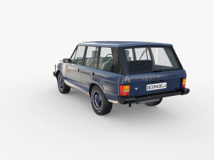range rover classic with interior rhd v2 3D Model