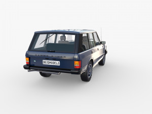range rover classic with interior rhd v2 3D मॉडल