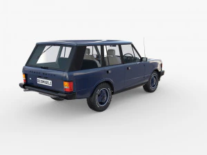 range rover classic with interior rhd v2 3D Model
