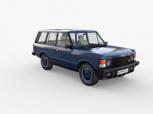 range rover classic with interior rhd v2 3D मॉडल