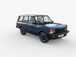 range rover classic with interior rhd v2 3D Model