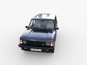 range rover classic with interior rhd v2 3D Model