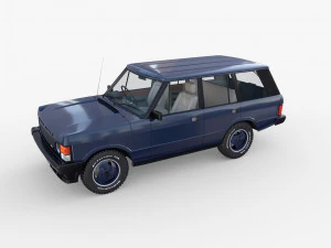 range rover classic with interior rhd v2 3D Model