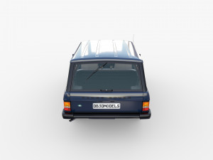 range rover classic with interior rhd v2 3D मॉडल
