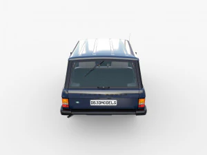 range rover classic with interior rhd v2 3D Model