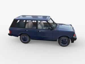 range rover classic with interior rhd v2 3D मॉडल
