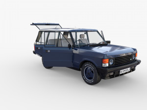 range rover classic with interior rhd v2 3D मॉडल
