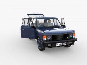 range rover classic with interior rhd v2 3D मॉडल