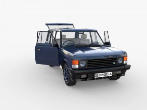 range rover classic with interior rhd v2 3D Model