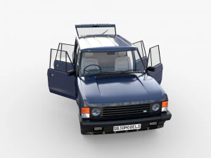 range rover classic with interior rhd v2 3D Model