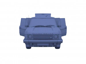 range rover classic with interior rhd v2 3D Model