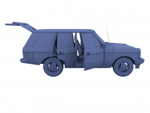 range rover classic with interior rhd v2 3D मॉडल