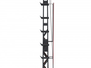 railway semaphore 2 Model 3D