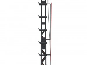 железнодорожный семафор 2 3D Модель