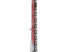 railway semaphore 2 weathered 3D Model