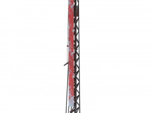 railway semaphore 2 weathered 3D Model