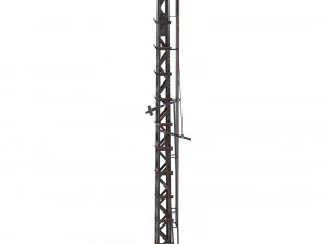 railway semaphore 2 weathered 3D Model