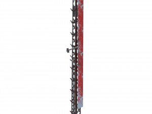 railway semaphore 2 weathered 3D Model