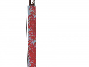 railway semaphore 2 weathered 3D Model