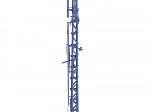 railway semaphore 2 weathered 3D Model