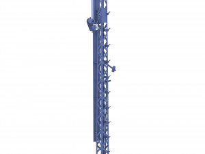 railway semaphore 2 weathered 3D Model
