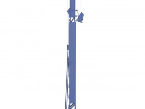 railway semaphore 2 weathered 3D Model