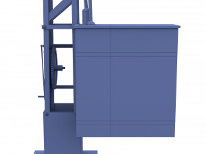 railway semaphore 2 weathered 3D Model