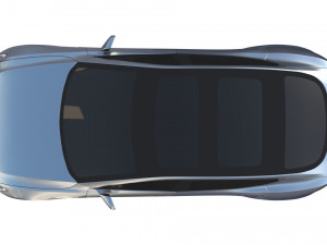 tesla model s 2016 silver with chassis 3D Model