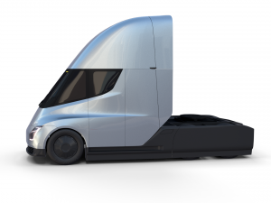 tesla truck with chassis silver 3D Модель
