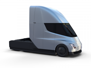 tesla truck with chassis silver 3D Модель